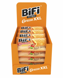 BiFi Carazza Original XXL - 16er Pack (16 x 75g) – Pizza Snack - Mini Pizza To Go - für Unterwegs, das Büro und die Mittagspause - mit Salami, Pizzasauce und Käse Angebot bei HelloDeals
