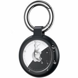 Inesore Anhänger for Apple AirTag Pendant,Carbon Fibre Texture Design hülle and Waterproof Case for Air Tag, Full Body Scratch-Resistant with Keyring for AirTags, Pet Collar,Luggage Tag, Black Angebot bei HelloDeals