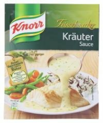Knorr Feinschmecker Kräuter Sauce leckere helle Soße ohne geschmacksverstärkende Zusatzstoffe 250 ml 1 Stück Angebot bei HelloDeals