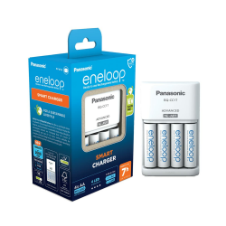 eneloop Smart Ladegerät, für 1-4 AA/AAA NI-MH Akkus, 7 Stunden Ladezeit, 7 Sicherheitsfunktionen, inkl. 4 eneloop AA Akkus (2000 mAh) Angebot bei HelloDeals