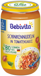 Bebivita Menüs ab dem 12. Monat Schinkennudeln in Tomatensauce, 6er Pack (6 x 250g) Angebot bei HelloDeals