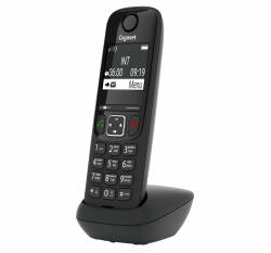 Gigaset AS690HX - DECT-Mobilteil mit Ladeschale - Fritzbox-kompatibel - hochwertiges Schnurloses Telefon für Router und DECT-Basis - kontrastreiches Display, schwarz [Deutsche Version] [Ohne Basis] Angebot bei HelloDeals