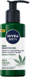 NIVEA MEN Sensitive Pro Gesichts- und Bartbalsam (150 ml), feuchtigkeitsspendende Creme für Männer mit Hanfsamenöl & Vitamin E, beruhigender, leichter Balsam für Bartträger Angebot bei HelloDeals