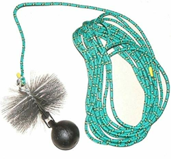rg-vertrieb Kaminbesen Schornsteinbesen Kehrbesen Zugbesen Rußbesen aus Stahldraht + Zugseil PP-Seil + Zuggewicht 1,9kg Set Größe wählbar (Besen 15cm, Zugseil 8m) Angebot bei HelloDeals