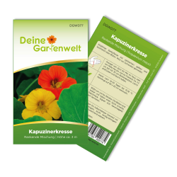Kapuzinerkresse Rankende Mischung Samen - Tropaeolum majus - Kapuzinerkressesamen - Blumensamen - Saatgut für 15 Pflanzen Angebot bei HelloDeals