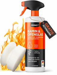 Kaminscheibenreiniger 500ml extra stark - Kaminglasreiniger gegen hartnäckigen Ruß an Ofenscheiben - Kaminreiniger zum Reinigen verrußter Kaminscheiben & Ofenglas Angebot bei HelloDeals