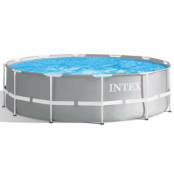Intex Schwimmbecken Pool, Grau, 366 x 99 cm Frame Pool Set Prism Rondo 26716 Angebot bei HelloDeals