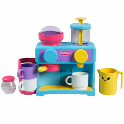 TOMY Toomies Bade-Barista – Wandmontiertes Baby-Badespielzeug als Café & Schaumbad-Spielküche für Kleinkinder – Küchen-Set: 3 Tassen, 1 Krug, 1 Shaker – ab 18 Monaten für Mädchen & Jungen Angebot bei HelloDeals