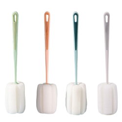 4 Stück Schwamm Reinigungsbürste bürste für gläser Schwamm mit Stiel Poröser Schwammkopf Starkes Aufnahmevermögen geeignet für Karaffen Wasserflaschen Flaschen Tassen Schüsseln Teller Angebot bei HelloDeals