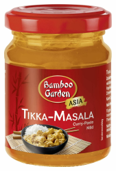 Bamboo Garden - Currypaste Tikka Masala , Typisch mild-würziger Geschmack für Currygerichte , 1 x 125 g Angebot bei HelloDeals