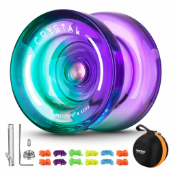 YOSTAR JoJo Profi K2 Kristall Responsive Jo Jo für Kinder, Trick JoJo Profi JoJo für Anfänger, Dual Zweck JoJo JoJo mit Leerlauf, Unresponsive Yoyo mit Kugellager + 12 JoJo Schnur + Yoyo Hülle Angebot bei HelloDeals