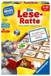 Ravensburger 24956 - Die Lese-Ratte - Spielen und Lernen für Kinder, Lernspiel für Kinder ab 6-10 Jahren, Spielend Neues Lernen für 1-4 Spieler - Ostergeschenke für Kinder Angebot bei HelloDeals