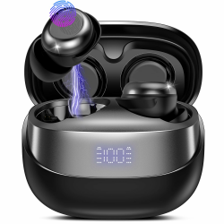 DUSONLAP Bluetooth Kopfhörer, Mini In Ear Kopfhörer Kabellos Bluetooth 5.4 Stereo HiFi Immersiv, 47Std Spielzeit Schlafkopfhörer mit Passiver Geräuschmaskierung, LED-Anzeige, IP7 Wasserdichte Ohrhörer Angebot bei HelloDeals