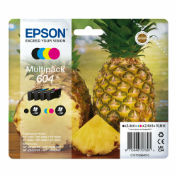 Epson Orginal 604 Tinte Ananas Multipack 4-farbig Standard, XP-2200 XP-2205 XP-3200 XP-4205 WF2910DWF WF2930DWF WF2950DWF, ReadyPrint Flex-Tintentarife Angebot bei HelloDeals