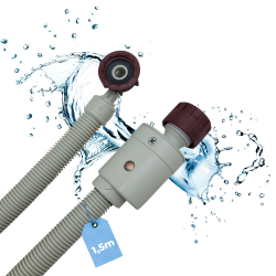 LICHTBLAU Aquastop Schlauch Größe 1,5m 2796 Anschluss Waschmaschine Geschirrspüler I 3/4 Zoll Winkel/Gerade inkl. Sicherheitsventil und Schmutzsieb I Zulaufschlauch universell verwendbar Angebot bei HelloDeals