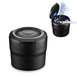 Besylo Auto-Aschenbecher, Easy Clean Up Abnehmbarer Autoaschenbecher mit LED-Licht mit Klappdeckel, selbstverlöschender Aschenbecher für Autos Van Outdoors Camping(Schwarz) Angebot bei HelloDeals