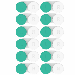 Axim Kontaktlinsenbehälter 12 Stück. Jahresvorrat. Ein Jahr Vorrat Schützen Sie Ihre Augen durch monatlichen Wechsel Ihres Kontaktlinsenetuis Angebot bei HelloDeals