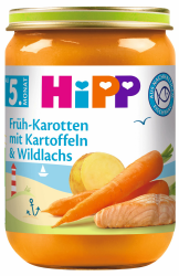 HiPP Früh-Karotten mit Kartoffeln und Lachs, 6er Pack (6 x 190 g) Angebot bei HelloDeals