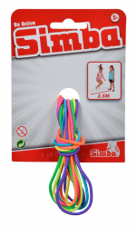 Simba 107302096 - Gummi Twist, Hüpfgummi, Regenbogenfarben, Länge 3 Meter, Gespannte Doppellänge 2,5 Meter, ab 5 Jahren Angebot bei HelloDeals