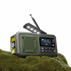 Acta Berg Kurbelradio DAB+/UKW | Notfallradio mit Kurbel & 5000 mAh Akku | Solar Radio mit Wecker | Handkurbel Blackout Notfallausrüstung | Als Taschenlampe & Ladegerät | SOS Angebot bei HelloDeals