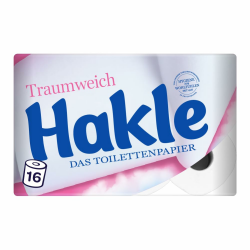Hakle Traumweich Toilettenpapier – 16 Rollen, Sanfte Reinigung für Wohlbefinden Angebot bei HelloDeals