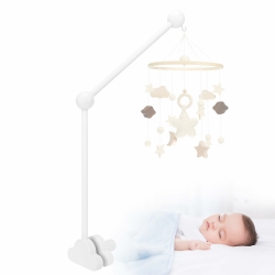 Farerkass Baby Mobile Halterung für Babybett, Mobile Halterung Holz Wickeltisch, Abnehmbarer Baby-Mobile-Aufhänger, höhenverstellbar, für Aufhängung Windspiele Bettglocke, Baby Bett Spielzeuge Angebot bei HelloDeals