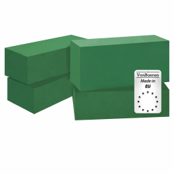 VonBueren 4X Steckschaum nass | Steckschwamm für Blumen | ca. 23 x 11 x 7,5 cm je Blumensteckschaum | Steckmasse zum Basteln | Steckmoos | für Kunstblumen und Frischblumen | Made in EU Angebot bei HelloDeals