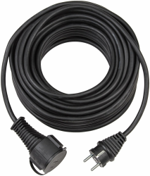 Brennenstuhl Qualitäts-Gummi-Verlängerungskabel 10m (IP44, Kabel für außen) schwarz Angebot bei HelloDeals