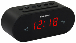 Karcher UR 1030 Uhrenradio (PLL-Radio, dimmbares Display, Dual-Alarm) schwarz, Standard Angebot bei HelloDeals