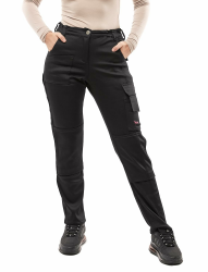 strongAnt Damen Arbeitshose komplett Stretch für Frauen Bundhose mit Kniepolstertaschen Schwarz Grau Weiß Pink 36 Schwarz / Strong Cotton Stretch Angebot bei HelloDeals