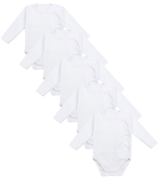 TupTam Unisex Baby Wickelbody Langarm 5er Set Angebot bei HelloDeals