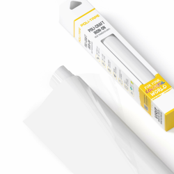 POLI-FLEX® TURBO® - Transferfolie für Textilien - Flexfolie zum Aufbügeln, Plotterfolie für DIY Shirts, Weiß matt, 30,5 cm x 122 cm Weiß - 122 cm Flexfolie Angebot bei HelloDeals