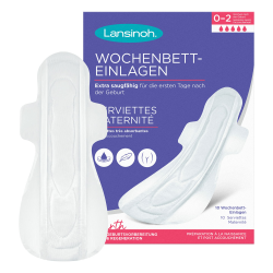 Lansinoh Wochenbett-Einlagen - 10 Stück - extra saugfähig & atmungsaktiv - für starken Wochenfluss & die ersten Tage nach der Geburt Angebot bei HelloDeals