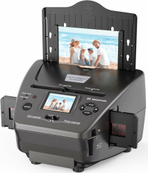 Multifunktionsscanner für Fotos, Dias und Negative, wandelt 35-mm-Negative/Dias in das Digitale JPEG-Format um, Dia Scanner zum Digitalisieren Negativscanner, 4-GB-Speicherkarte enthalten Angebot bei HelloDeals