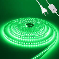 Wisada Dimmbar LED Streifen Selbstklebend, 2M 120LEDs/m 2835 SMD Flexible Superhell LED Band (Schnitt alle 10cm), Anschluss an AC220-240V Grün LED Leuchtband für Party Weihnachten Deko Grün 2m Angebot bei HelloDeals