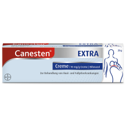 Canesten EXTRA Creme - zur Behandlung von Hautpilz und Fußpilz - schnell wirksam gegen alle relevanten Pilzinfektionen - mit Bifonazol - 1 x 20 g Angebot bei HelloDeals