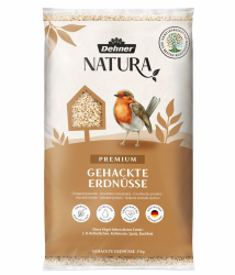 Dehner Natura Premium Wildvogelfutter, gehackte Erdnüsse schalenfrei, Ganzjahresfutter proteinreich / energiereich, hochwertiges Vogelfutter für Wildvögel, 5 kg Angebot bei HelloDeals