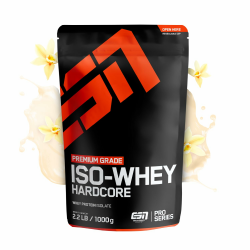 ESN IsoWhey Hardcore Proteinpulver, Vanilla (Classic), 1 kg, Bis zu 26 g Protein pro Portion - made in Germany Angebot bei HelloDeals