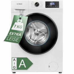 Bomann® Waschmaschine 7kg | 10 Jahre Motor-Garantie | effizienter Invertermotor | 1400 U/min | inkl. Aqua-Stop | bis 90°C | 15 Programme | Bomann Waschmaschine | Washing Machine | WA 7500 weiß Angebot bei HelloDeals