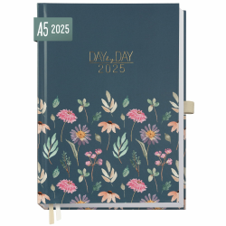 Häfft® Organizer Day by Day 2025 A5 "Flying Flowers" 1 Tag 1 Seite - Tageskalender, Tagesplaner, Terminkalender, Terminplaner, Buchkalender - nachhaltig & klimafreundlich Angebot bei HelloDeals