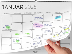 Kalender 2025 Wandkalender 2025 - Kalender 2025 Minimalistisch - Familienplaner Januar bis Dezember 2025 - Großer Monatskalender 2025 - Familienkalender 2025 mit Jahreskalender WC004_Simple_25_D Angebot bei HelloDeals