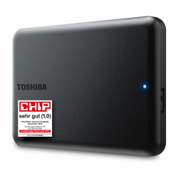 Toshiba Canvio Partner 1TB Portable 2.5'' Externe Festplatte, USB 3.2, Mac & Windows kompatibel. Xbox, PS4, PS5 (HDTB510EK3AB) Angebot bei HelloDeals