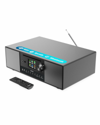 Internetradio mit CD Player & Bluetooth | 120W 2.1 Stereo DAB Radio mit Eingebauter Subwoofer | Internetradio WLAN mit Spotify Connect, Podcasts, FM | Farbdisplay | Majority Quadriga Internet Radio Angebot bei HelloDeals