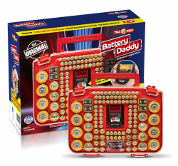 Battery Daddy Batteriebox [INKL. TESTER OHNE BATTERIEN] - Die perfekte Batterie Aufbewahrungsbox für deine Batterien – Ideale Batterie Box mit Platz für bis zu 180 Batterien Angebot bei HelloDeals