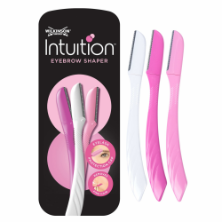 Wilkinson Sword - Intuition Augenbrauenformer für Frauen, 3 Rasierer, Gesichtshaarentferner und -trimmer, Peeling-Dermaplaning-Tool Angebot bei HelloDeals