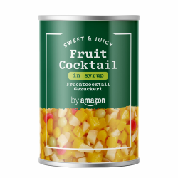 by Amazon Fruchtcocktail Gezuckert, 411g Angebot bei HelloDeals