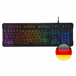 Mars Gaming MK218DE, H-Mech RGB Tastatur, 9 Lichteffekte, Antighosting, Schwarz, Deutsche Sprache Angebot bei HelloDeals