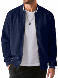 JMIERR Herrenjacke Herren Jacke Leichte Dünne mit Ärmeltasche Blouson Herbstjacke Herren Jacke Übergangsjacke Stehkragen Freizeit mit Tasche S-3XL Angebot bei HelloDeals