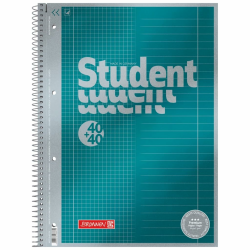Brunnen Collegeblock Premium Student „DUO“ | A4, kariert/liniert, 80 Blatt, petrol Angebot bei HelloDeals
