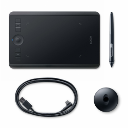 Wacom PTH460K1B Intuos Pro S Grafischer Stift bis zu 8000 Stufen, Größe S, schwarz, klein Angebot bei HelloDeals